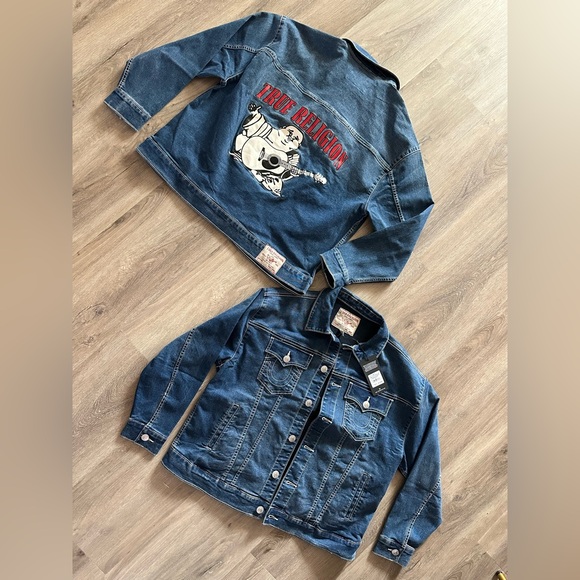 TRUE RELIGION OVERSIZED DENIM JACKET - Picture 8 of 13